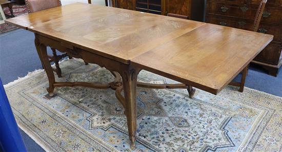 A Drawer leaf table W.241cm fully ext